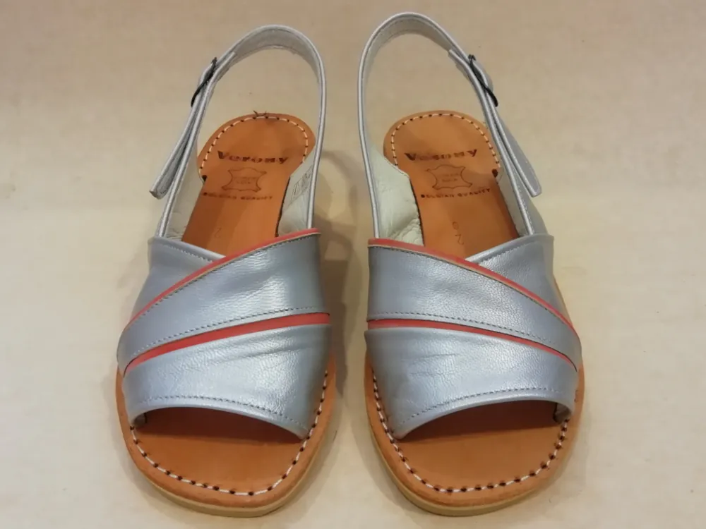 92403+ G 34 Perlato Zilvergrijs - Nubuck Rood