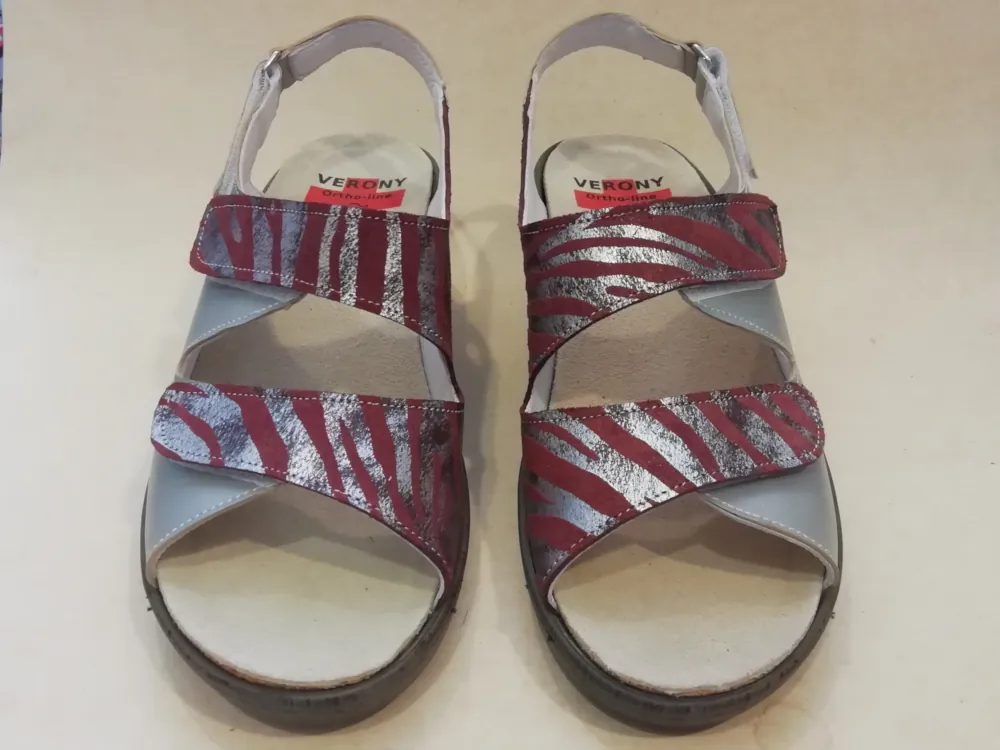 OL123-41 F 37 Perlato Zilvergrijs - Zebra Bordeau