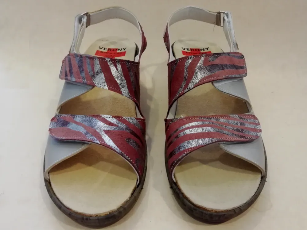 OL123-41 F 38 Perlato Zilvergrijs - Zebra Bordeau