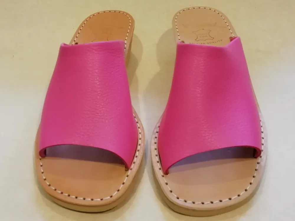 203 F 38 Grainé leder Fuchsia