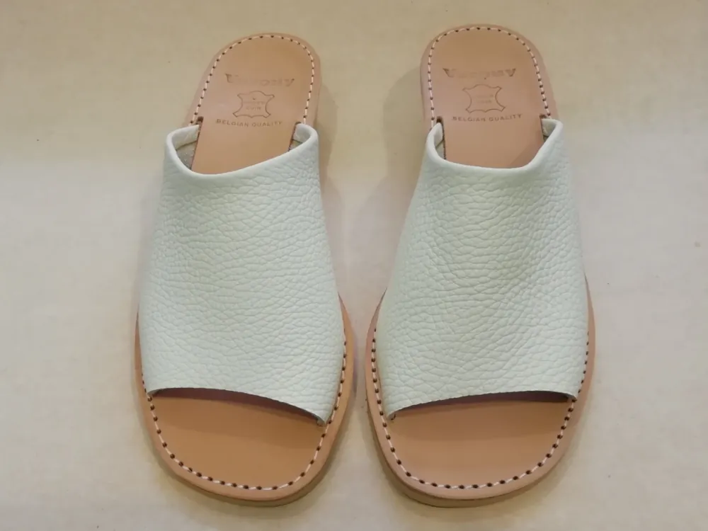 203 F 39 Grainé leder Wit