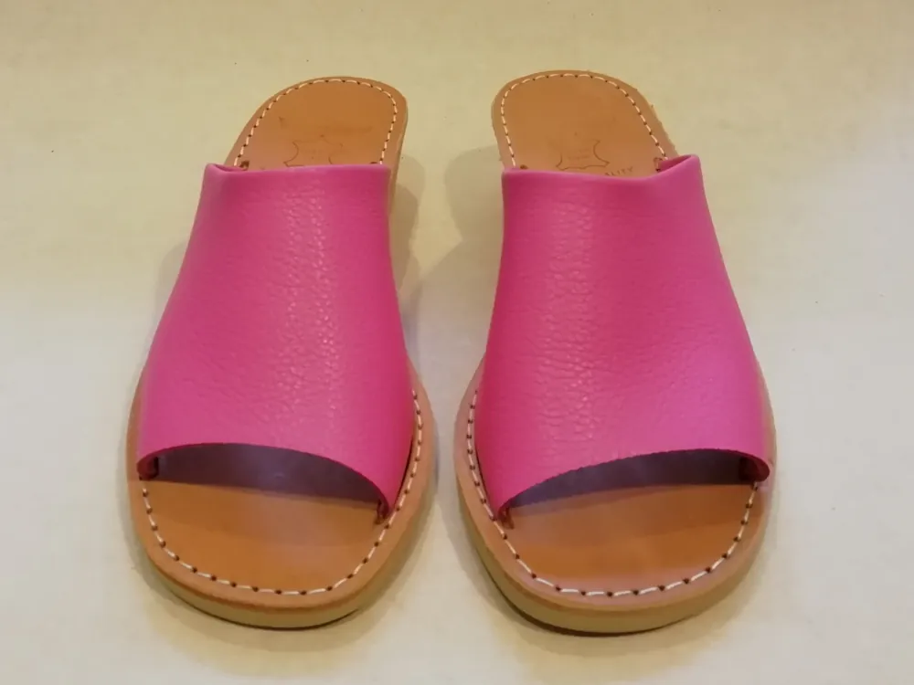 203 F 37 Grainé leder Fuchsia