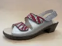 OL123-41 F 37 Perlato Zilvergrijs - Zebra Bordeau