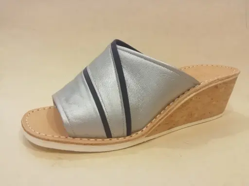 92504+ F 38 Perlato Zilvergrijs - Nubuck Marine