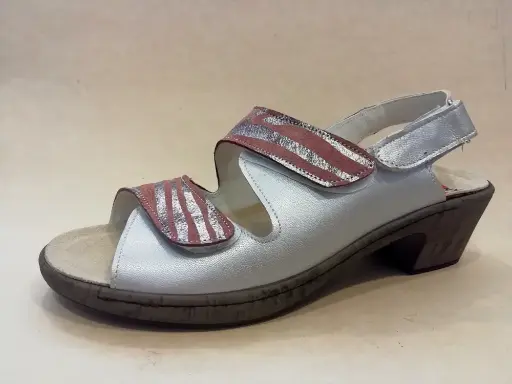 OL123-41 F 38 Perlato Zilvergrijs - Zebra Bordeau